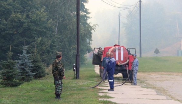 
В Красноармейском районе лес тушили 80 пожарных