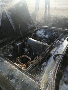 Угонщик сжег заглохшую «копейку» 
Угонщик сжег заглохшую «копейку»