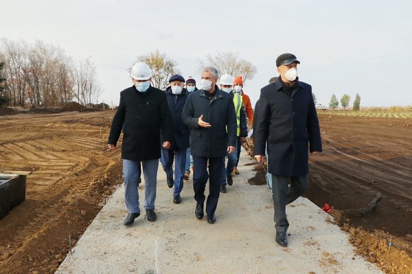 Вячеслав Володин побывал на стройплощадке Парка покорителей космоса