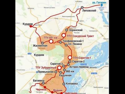 
Стала известна будущая схема саратовской городской электрички					