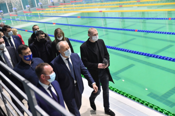 Глава региона проверил техническую готовность Дворца водных видов спорта
