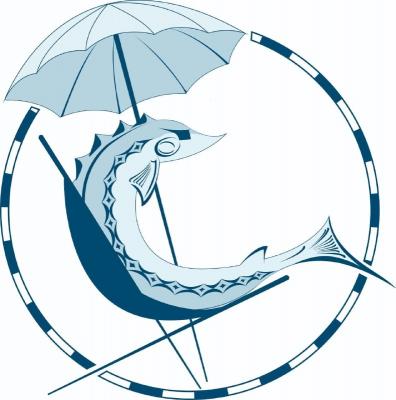 
Символом нового пляжа Саратова стал загорающий осетр 					