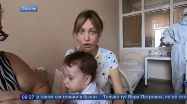 В Саратове девочка отметила 7-летие в ковидном госпитале с семьей