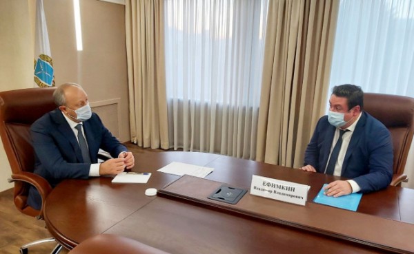 Губернатор провел встречу с директором госагентства по централизации закупок Владимиром Ефимкиным