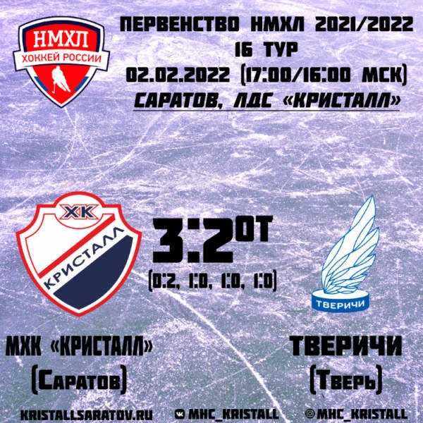 МХК &laquo;Кристалл&raquo; на пути в плей-офф