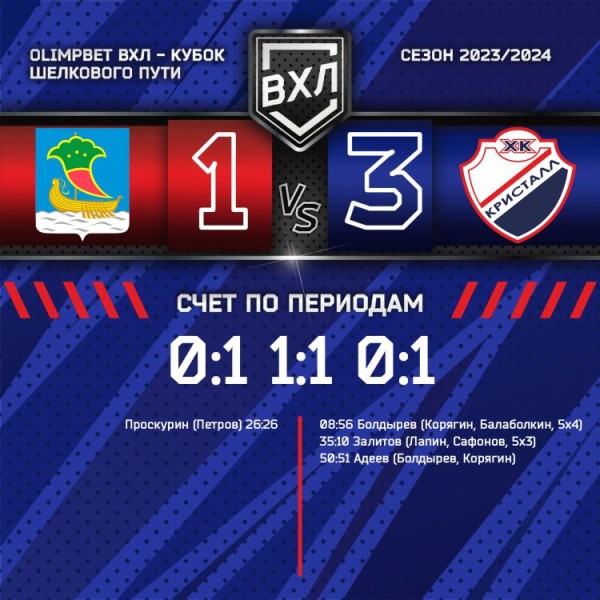 &laquo;Кристалл&raquo; одерживает долгожданную победу!