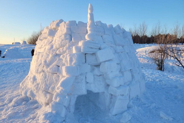 На Лысой горе появилось около двух десятков снежных домов: в Саратове прошел фестиваль по строительству иглу На Лысой горе появилось около двух десятков снежных домов: в Саратове прошел фестиваль по строительству иглу