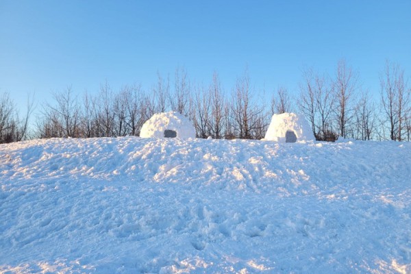 На Лысой горе появилось около двух десятков снежных домов: в Саратове прошел фестиваль по строительству иглу На Лысой горе появилось около двух десятков снежных домов: в Саратове прошел фестиваль по строительству иглу