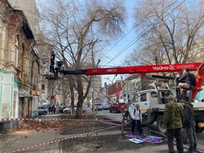 
Обрушение дома в Саратове: кирпичную кладку начали разбирать					