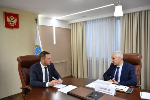 Роман Бусаргин провел рабочую встречу с новым председателем Саратовской областной думы Алексеем Антоновым